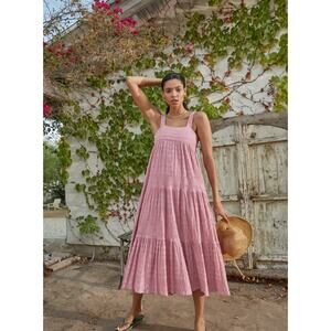 NWT HUNTER BELL Poppy Pink Midi Dress